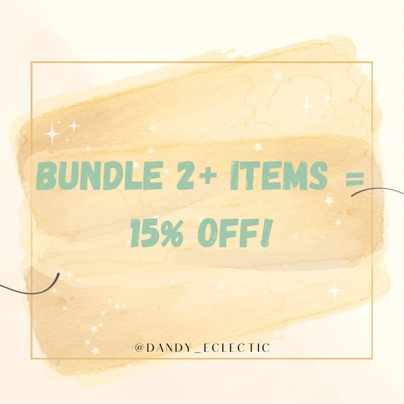 Bundle 2+ = 15% Off! - Picture 1 of 1